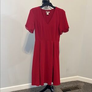 H&M Flowy Red Women's Dress. Size 2